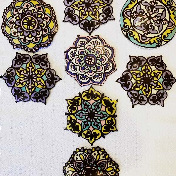 Hand Painted Chocolate Mandalas