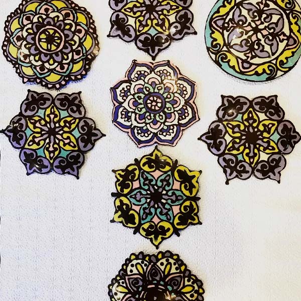 *Hand Painted Chocolate Mandalas