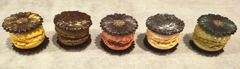 Chocolate Flower French Macaron