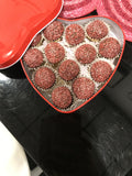 "Give a Little Love" Hand Rolled Champagne Truffle Heart Box