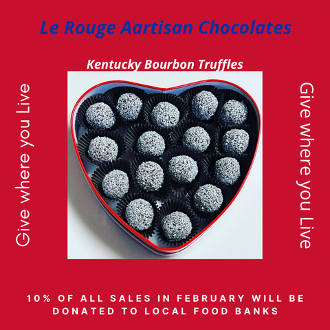 "Give a Little Love" Kentucky Bourbon Heart Truffle Box
